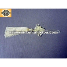 small white polyester Chinese knot tassel fringe